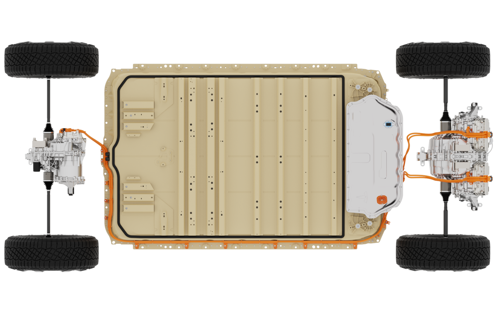Drive Unit Layout Tri-Motor